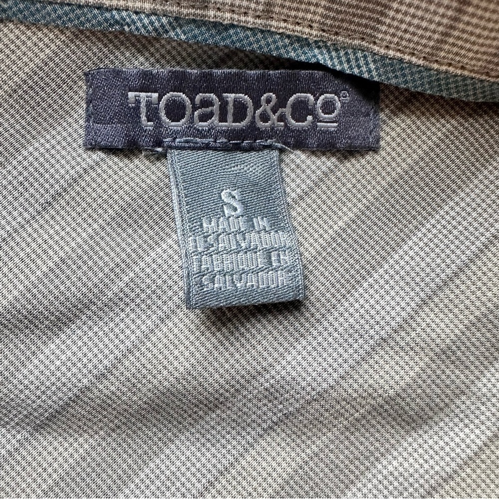 Toad & Co Horny Toad men’s size small button down short sleeve shirt - Picture 3 of 4
